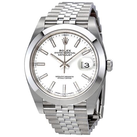 rolex datejust jubilee white|rolex datejust price chart.